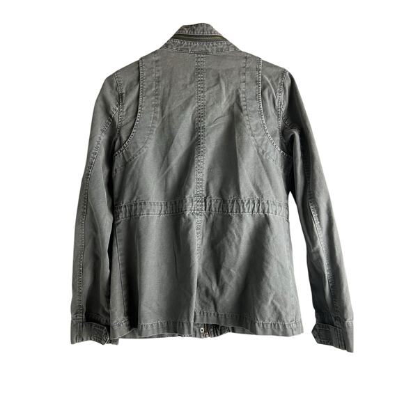 Trouvé Gray utility cargo jacket size XS Gorpcore Casual Basic Normcore - Picture 7 of 8